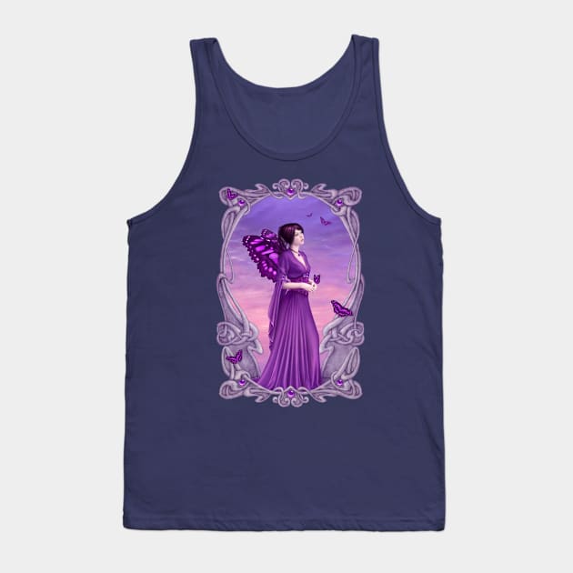 Amethyst Birthstone Fairy Tank Top by silverstars